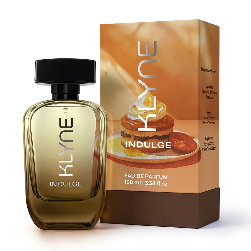 KLYNE Indulge Eau De Parfum 100 ml | Perfume for Men & Women | Long Lasting Premium Fragrance | Gifts for Man & Women | Woody and Amber Notes-image-48