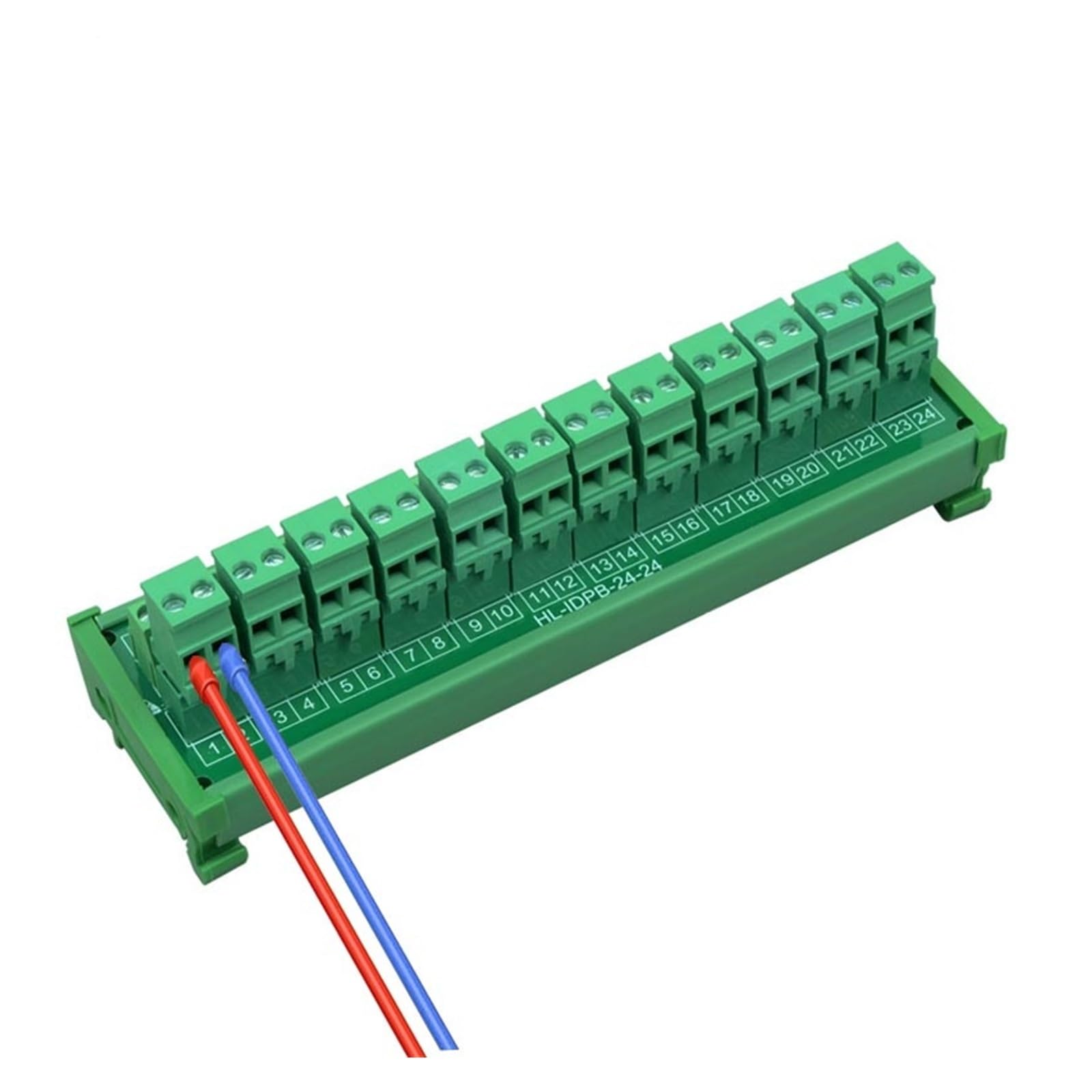 Bloque de terminales para cableado horizontal enchufable de 12 x 2 polos y 10 A 3
