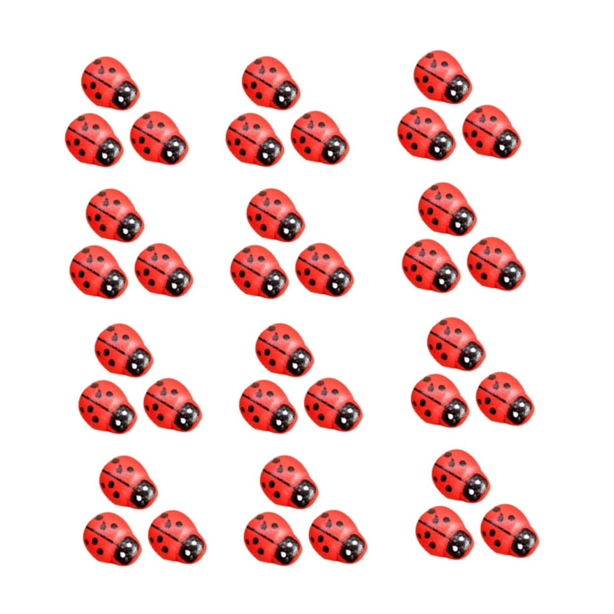 Theiuaoqwe 100 Pièces Mini Figurine Animaux de la Foret Décoration Jardin Miniature Coccinelle Animaux Plastique Mini Canards Champignons pour Décore Les Micro Paysages(Partiellement Randomisé