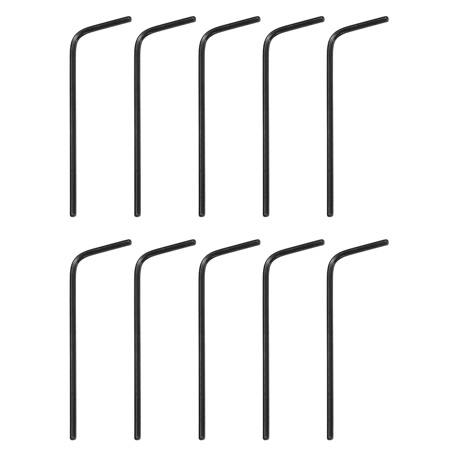 HARFINGTON 40pcs Hex Key Wrench 1/20" 45# Carbon Steel L-Shape Hexagon SAE Wrenches Repairing Tool for Home DIY Bike Motorcycle Repair, Black