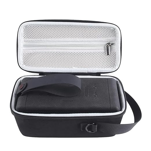 YellowInc Travel Carry Case Cover Compatible with Marshall Middleton Portable Speaker (Grey)