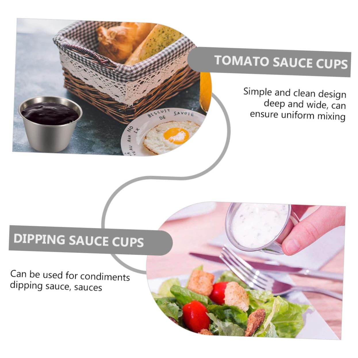 Coupelles Sauce Inox 12 Pieces Cabilock 12 Pièces Coupelles En Acier Inoxydable Pour Sauces - Récipients à Dipping Pour Restaurants Et Fêtes Coupelles Sauce Inox 12 Pieces Cabilock 12 Pièces Coupelles En Acier Inoxydable Pour Sauces - Récipients à Dipping Pour Restaurants Et Fêtes
