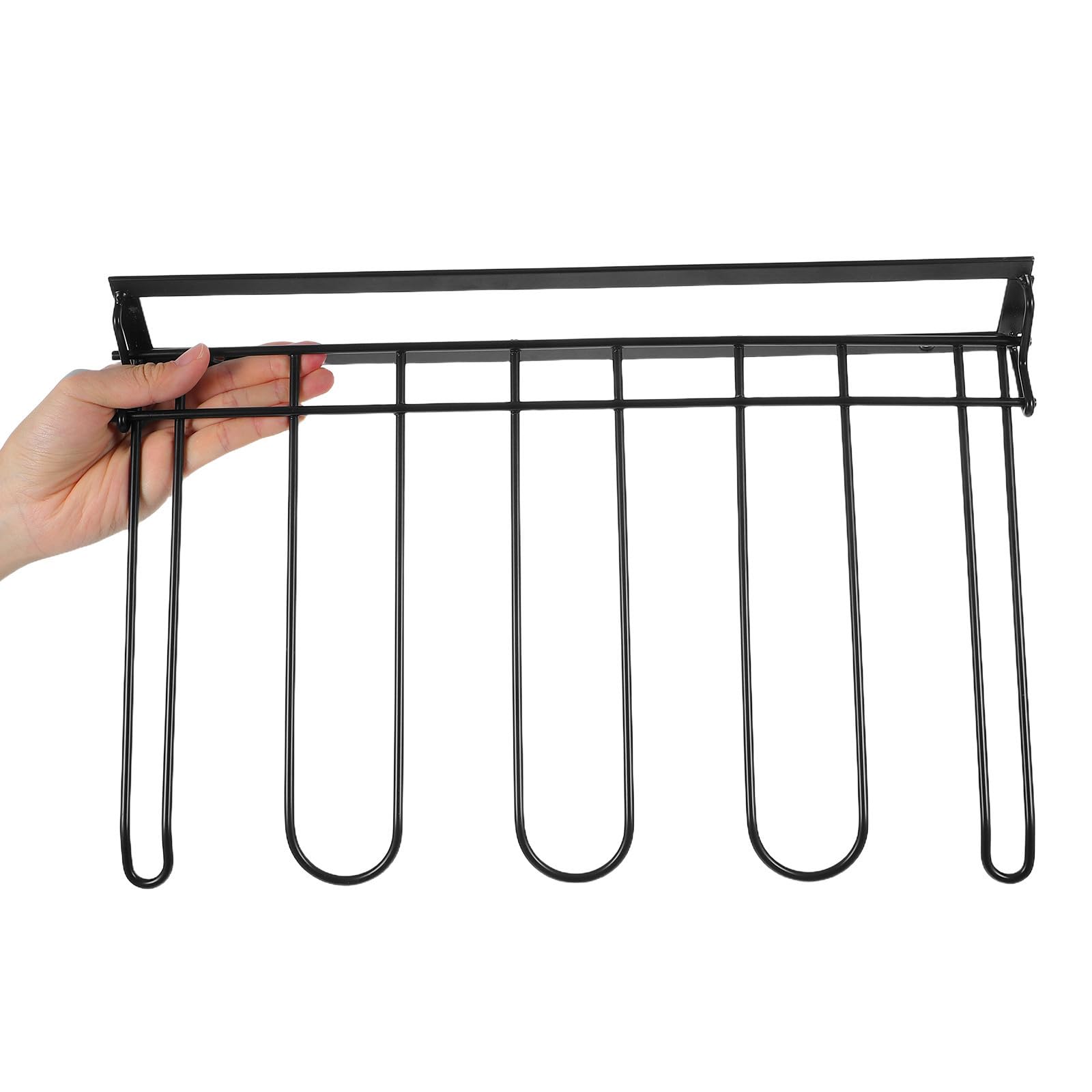 Organizador para Optimizar Espacio para Colgar de Botas Plegable Pared Soporte Metálico para Armarios Garajes y Entradas