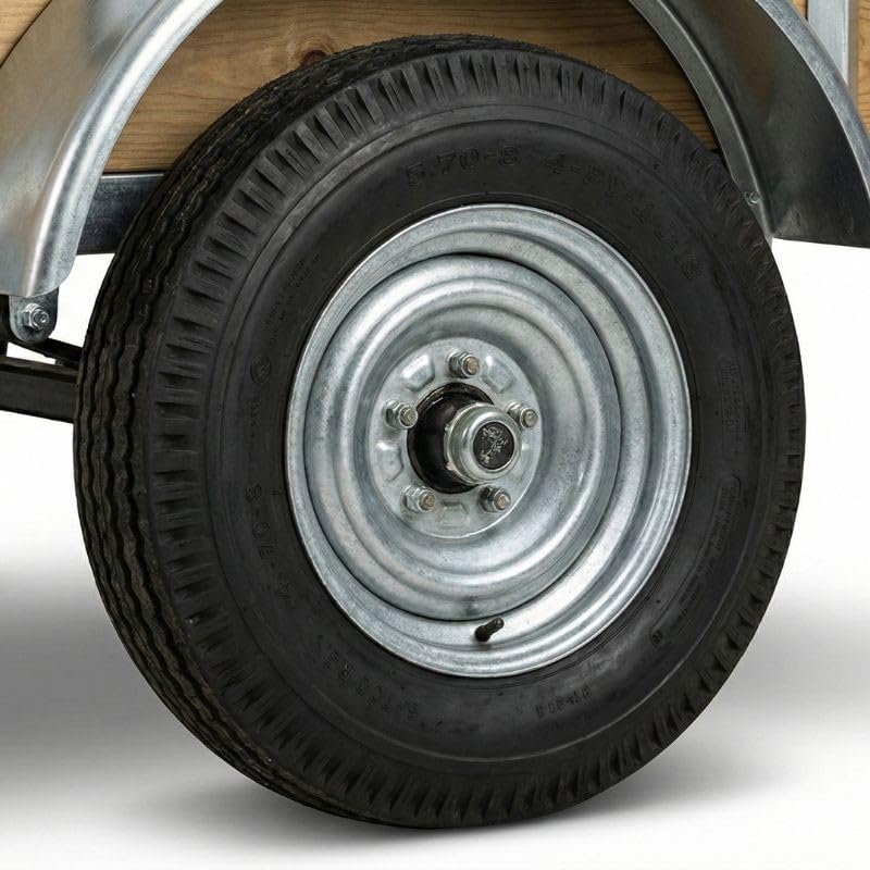 Pneu Remorque 570x8 8" 4 PLIS - 8 pouces - Indice Charge 69 (325 kg) - Indice Vitesse N (140 km/h) - Largeur 5,7 pouces