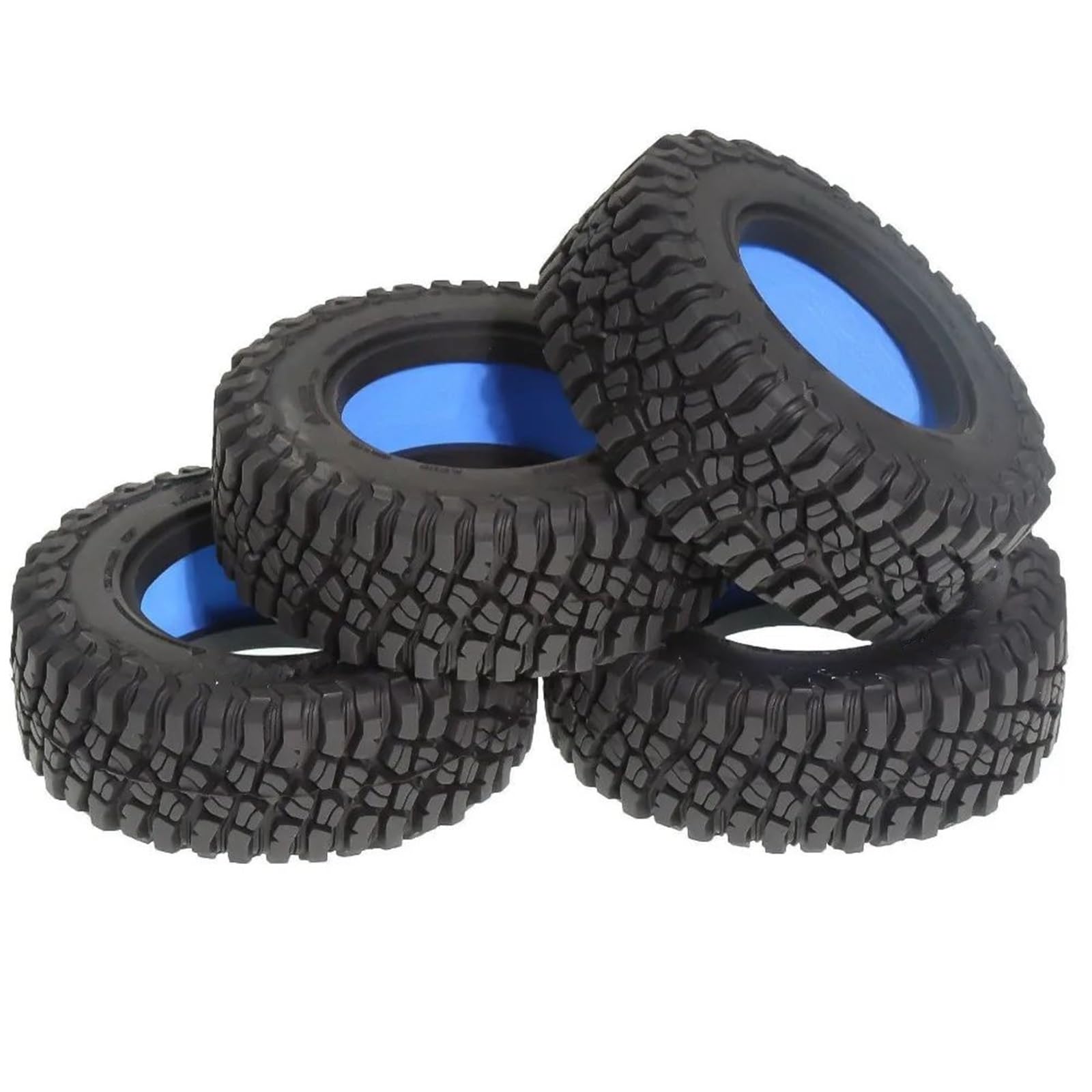 Neumático 1,9 Pulgadas 4 Uds. Goma para AXIAL para SCX10 90046 para Traxxas para TRX4 para Defender D90 D110 para Wraith CC01 para Camel Cup 1/10 Coche RC RC Orugas Maquetas