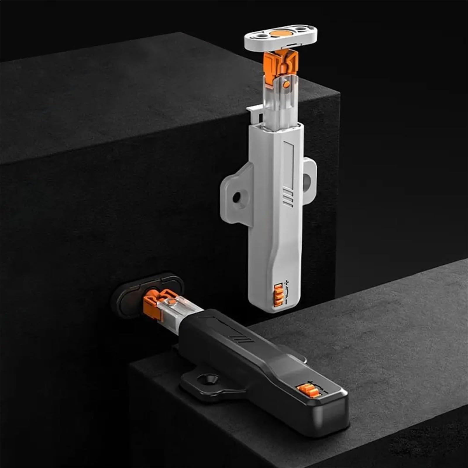 12 accessori hardware for la casa Pressione for aprire Touch Latch Porta del cassetto Stop Smorzatore Buffer per Porta nascosta, Armadi(Black)
