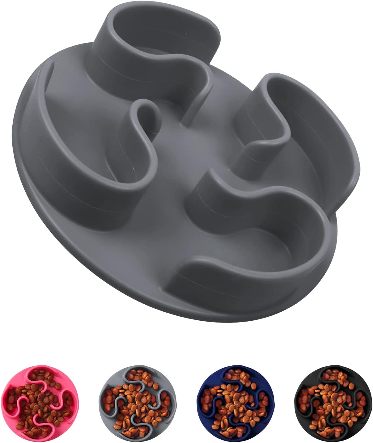 MOOGROU Slow Feeder Dog Bowls Insert for Cats Dogs,Silicone