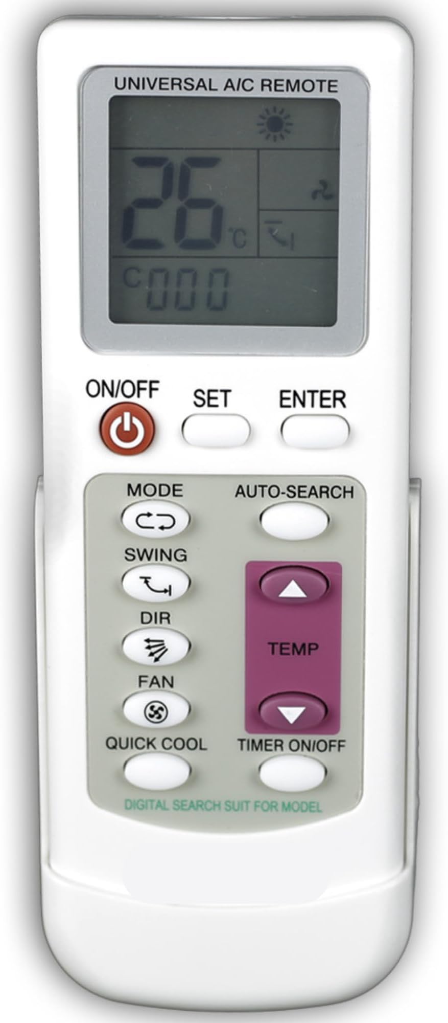 Universal Air Conditioner Remote KT-109 II Conditioning System ac remote control Easy Setup and Connection With Only Brand Code.