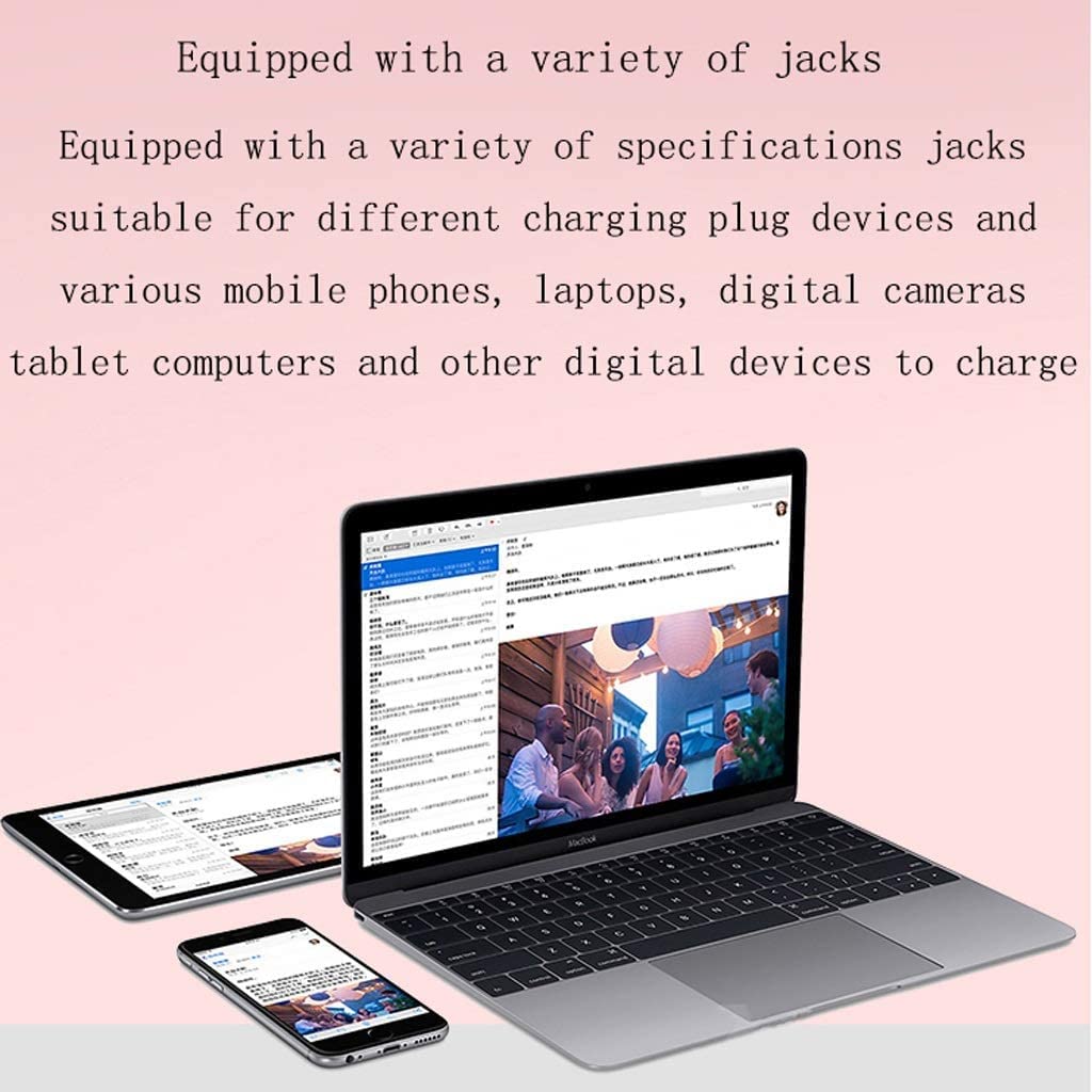 Adaptador de Corriente Internacional con Doble USB Adaptador de Corriente Universal Adaptador de Enchufe de Viaje Internacional Mundial para EE. UU. UE Reino Unido AUS