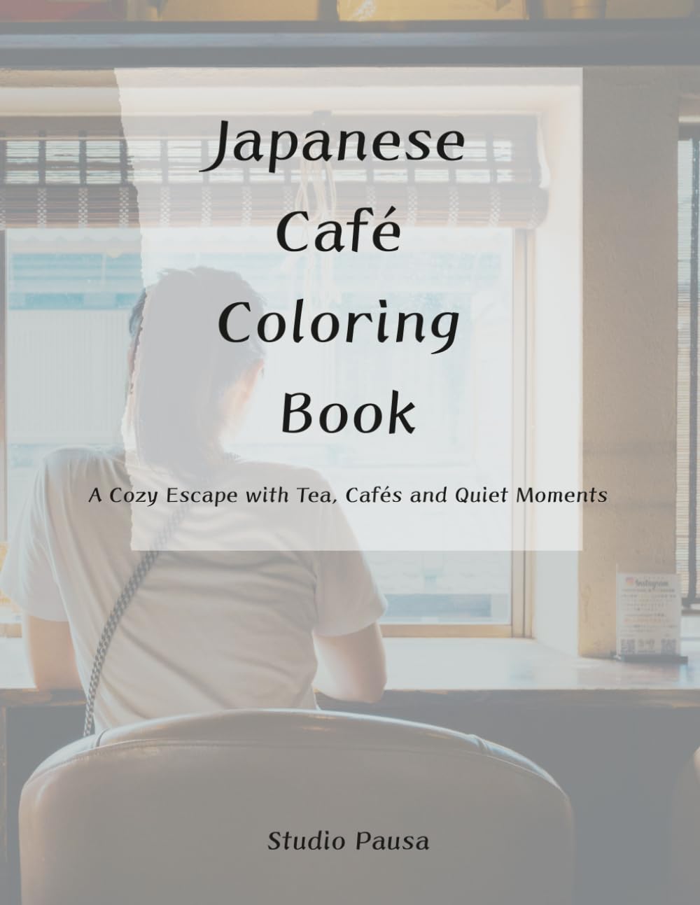 Japanese Café Coloring Book