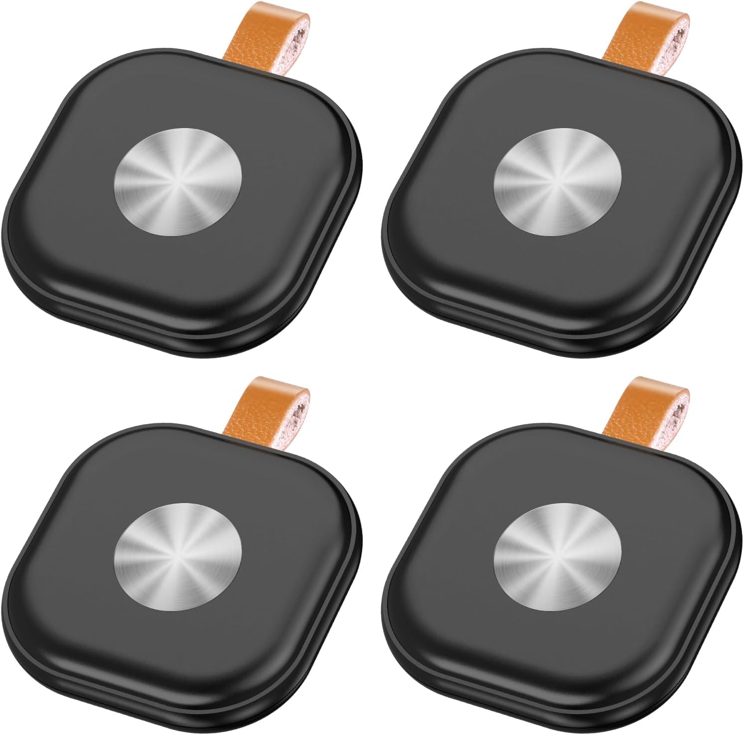 Key Tracker, Key Finder Locator with Sound Work with iOS Only, Car GPS Luggage Tracking- Replaceable Battery Item Finders, Smart Tags 4 Pack, 4