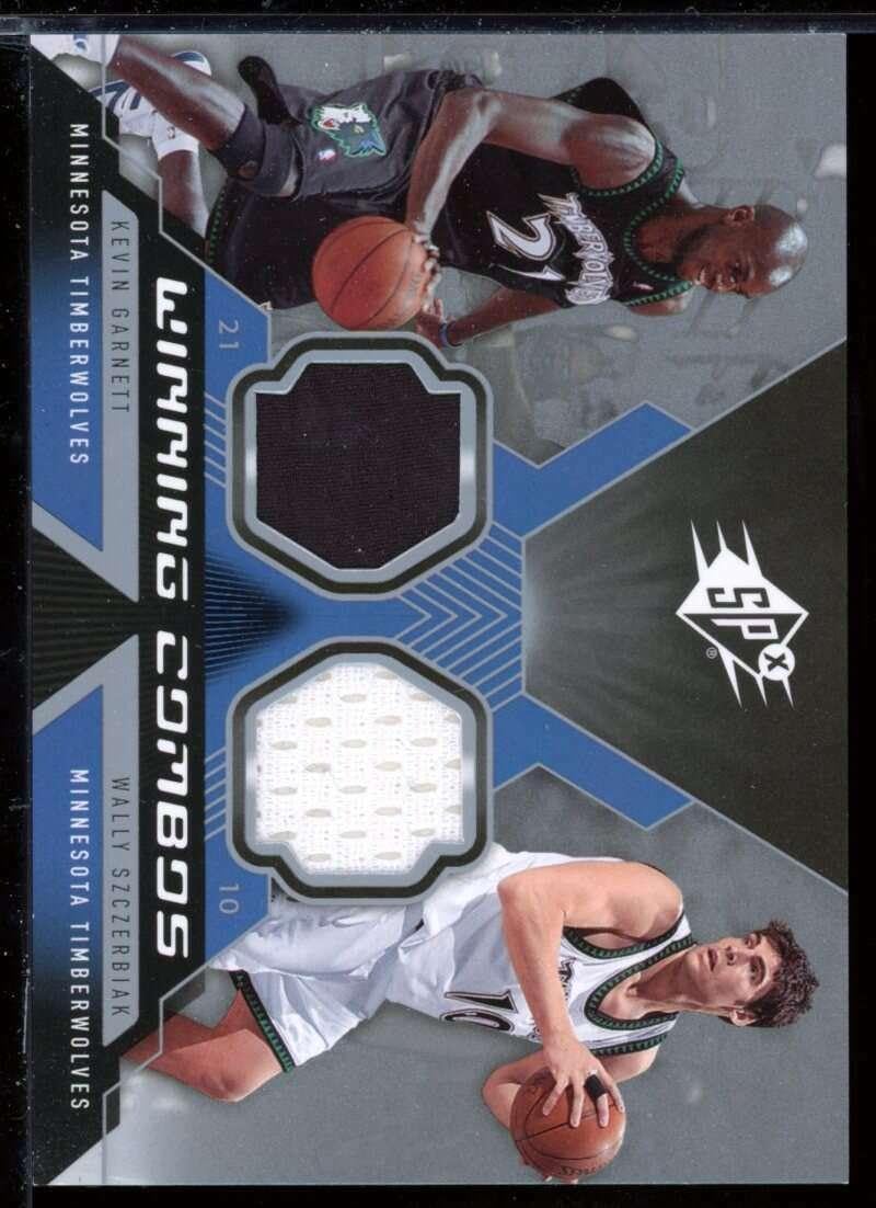 Kevin Garnett/Wally Szczerbiak Card 2005-06 SPx Winning Materials Combos #GS - Unsigned Basketball Cards