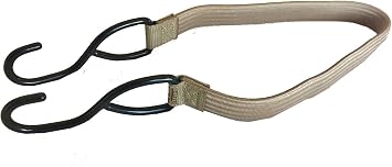 ROK Straps 30" X 1" Stretch Coyote Tan Tactical Steel Hooks