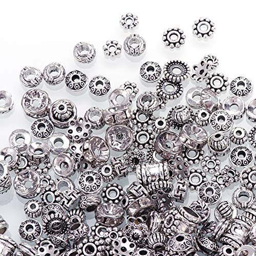 WXLAA 600pz Misto Perle Distanziatori Antico