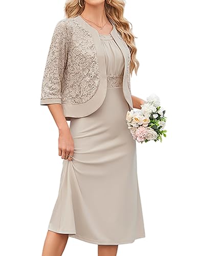 GRACE KARIN Women's Formal Wedding Guest Dress,2 Piece Mother of