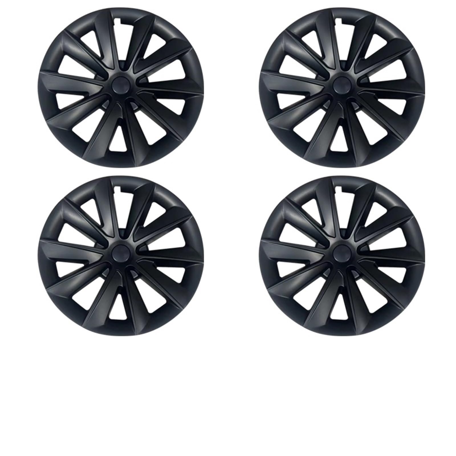 Osłony kół, 4 szt. 18-calowe zamienne osłony kół z ostrzami. Akcesoria(Matte Black)