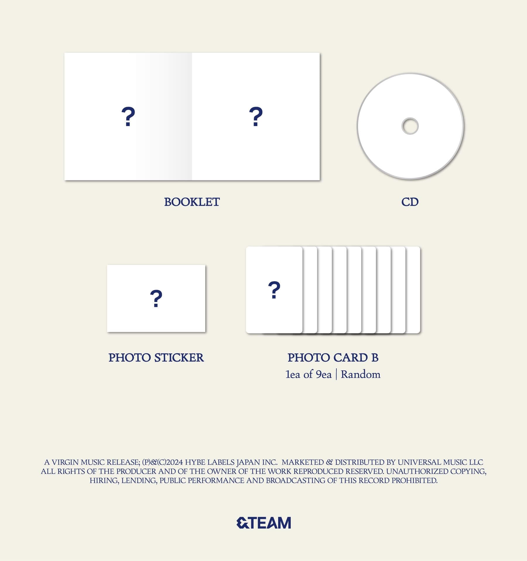 TEAM – Aoarashi [Limited Edition] (2nd Single Album) + POB – Bak Bak K-Pop Store