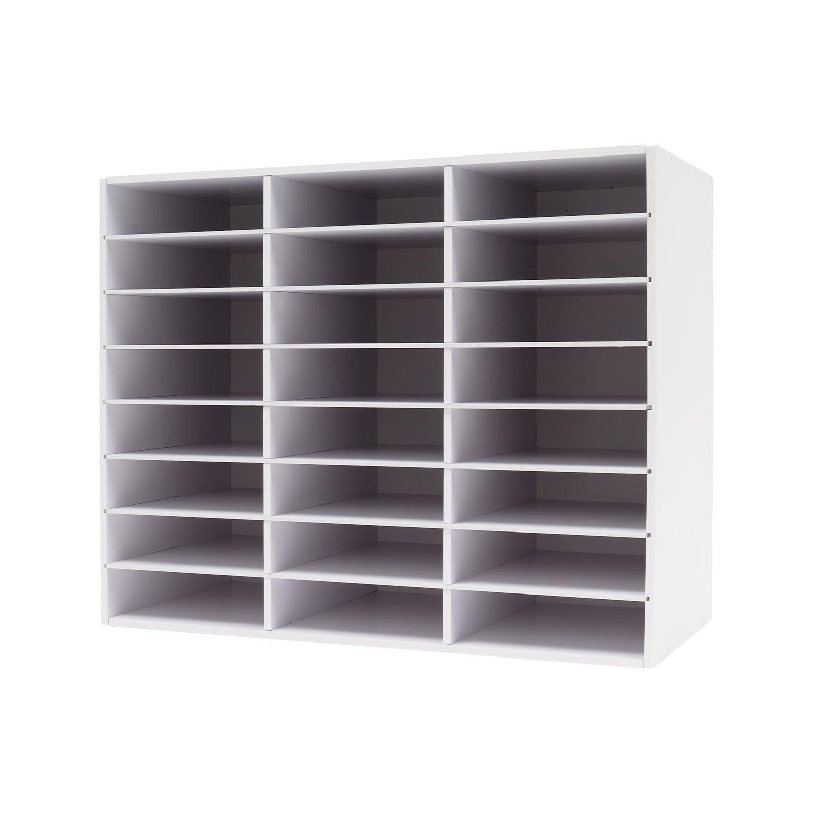 Organizador de literatura con 24 compartimentos, PVC, 60 kg, para oficina y