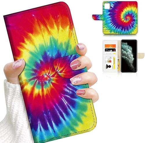 Miniatura 5 de AD003 - Funda para iPhone 11 Pro Max, diseño artístico, estilo billetera con tapa, protección de cuerpo completo con diseño de flores elegantes