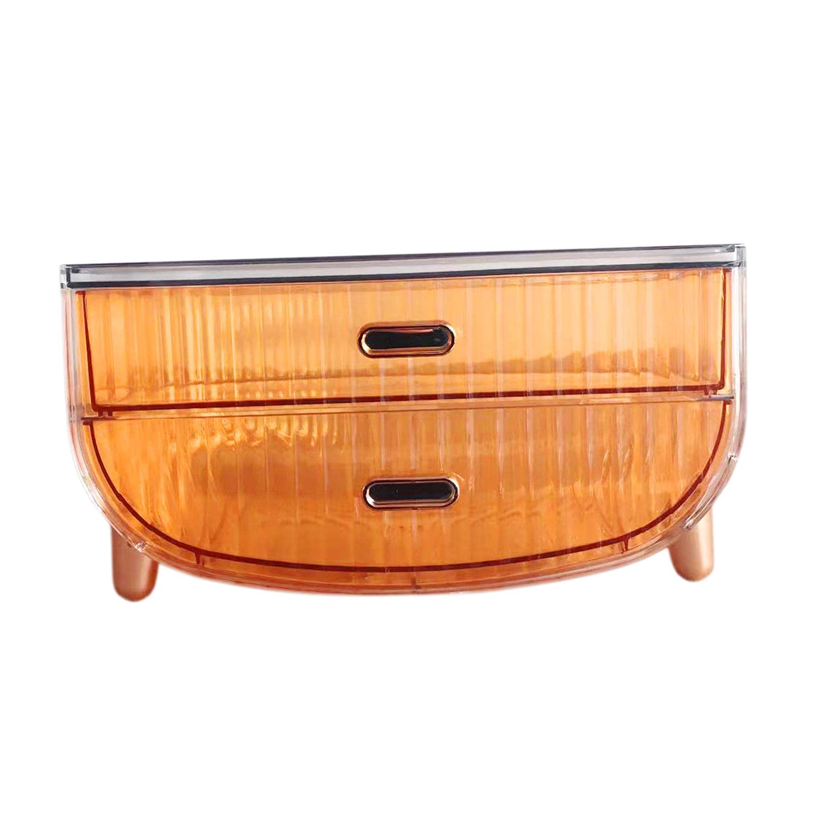LOOM TREE® Make Up Case Cosmetic Desktop Case Cosmetic Storage Rack for Drawer Vanity Orange | Household Supplies & Cleaning | Home Organization | Storage Boxes 1