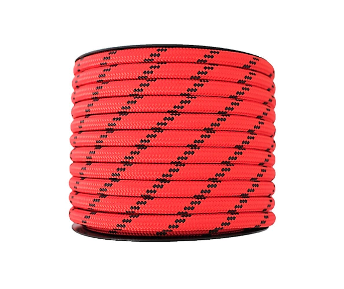 Cordamarket 10mm, Corda drizza Adulti Unisex, Rosso, 25mts