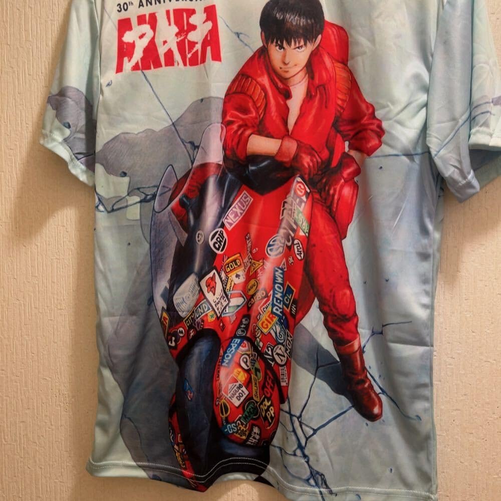 Amazon.co.jp: グリーンAKIRAアキラバイク30周年TシャツユニセックスL 