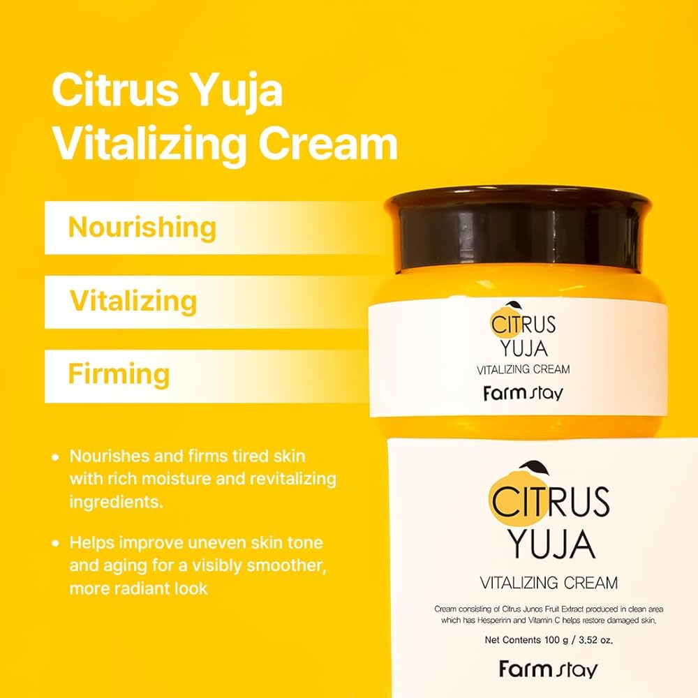 フェイスクリーム yu Amazon.com: FARMSTAY Citrus Yuja Vitalizing Cream – Vitamin