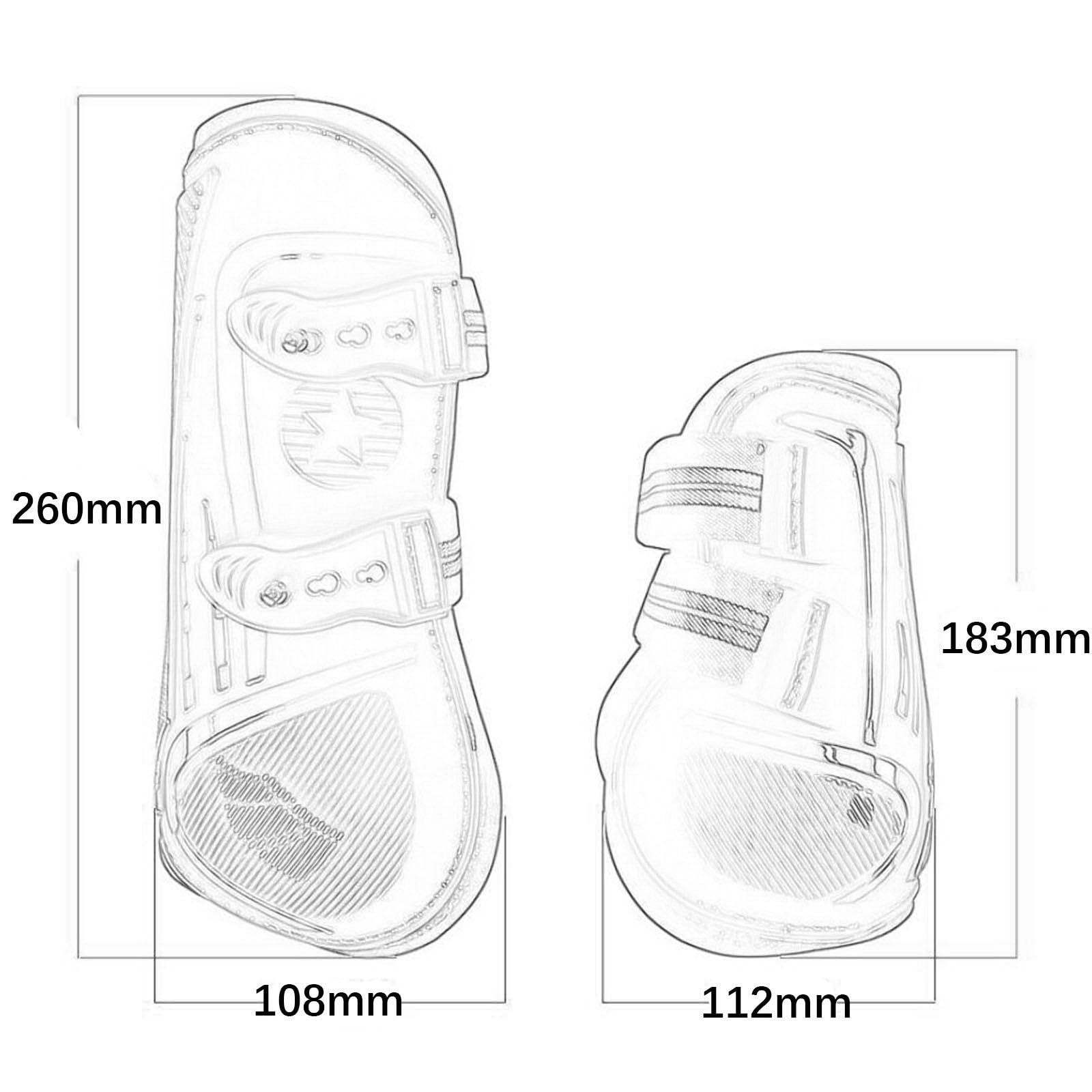4X Pferde Stiefel Bein Schutz Unterstützung Stoßdämpfende Bein Wraps Bein Schutz für Springen Training Reiten REIT Zubehör, XL