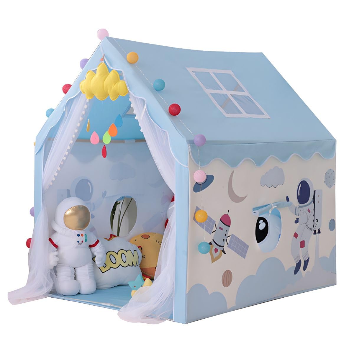 LalakiyaS Colorfull and Extremely Light Weight Indoor and Outdoor Kids Play Tent House for Girls and Boys (SATELITE House Multi) (B0CM11KCTQ) Amazon Price History, Amazon Price Tracker