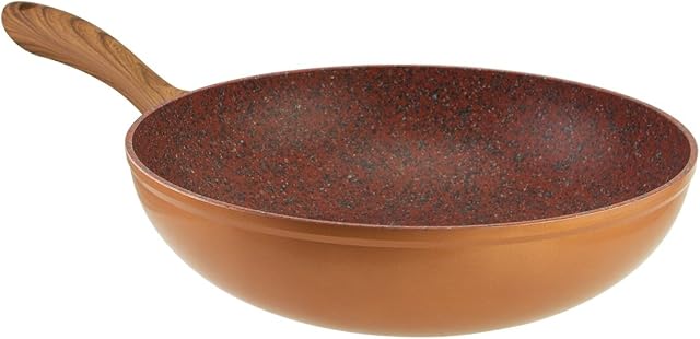 JML Copper Stone Pans: 28cm Wok, Super-Non-Stick for The Ultimate stir-Fry