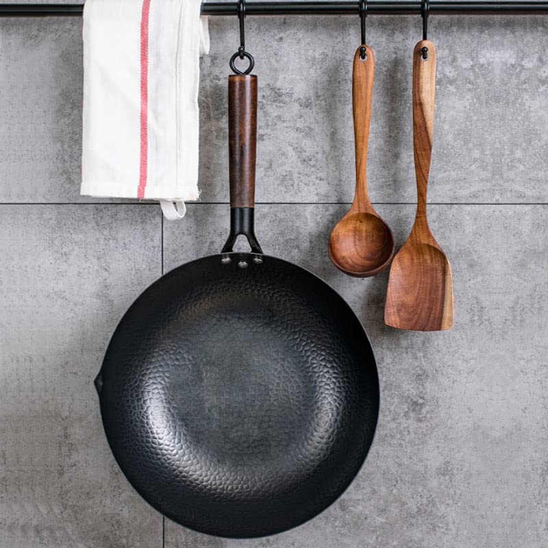 Wok tradicional de hierro hecho a mano 32cm miniatura 2