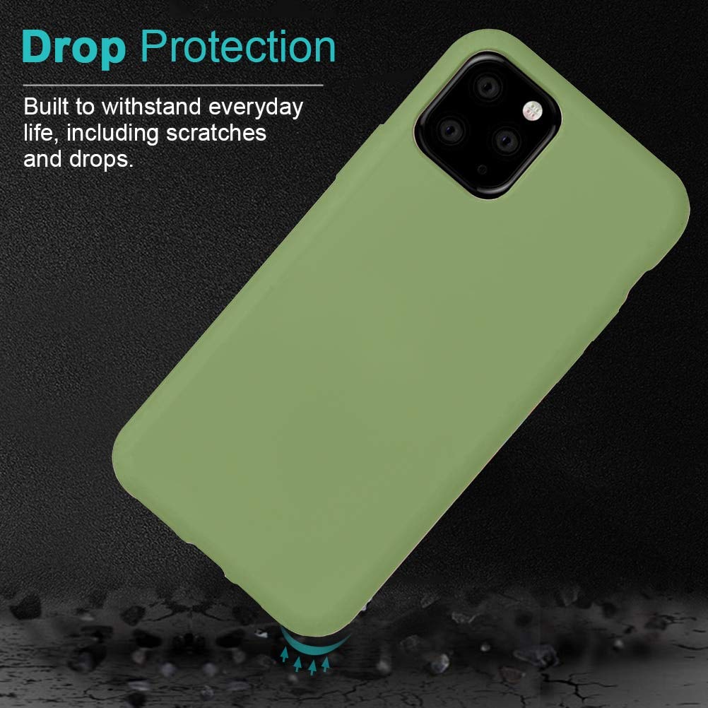 Yoedge Custodia Cover per iPhone XS/iPhone X 5.8Pollici Tinta unita Cover Custodia Protettiva Sottile in Silicone Gel Morbida per iPhoneXS Animato Carino Moda Protezione Case,Verde matcha