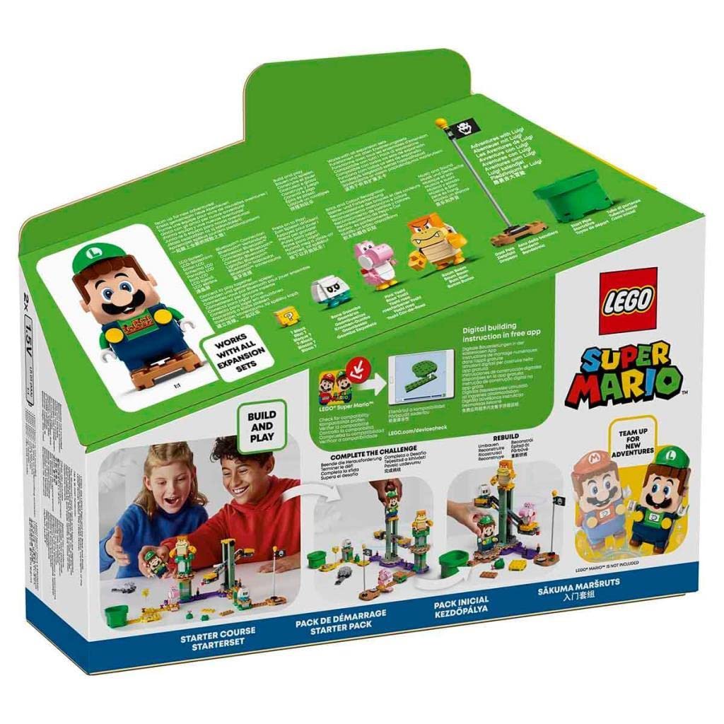 LEGO Super Mario 71387 Przygody z Luigim — zestaw startowy; kreatywna kolekcjonerska zabawka dla dzieci (280 elementów)