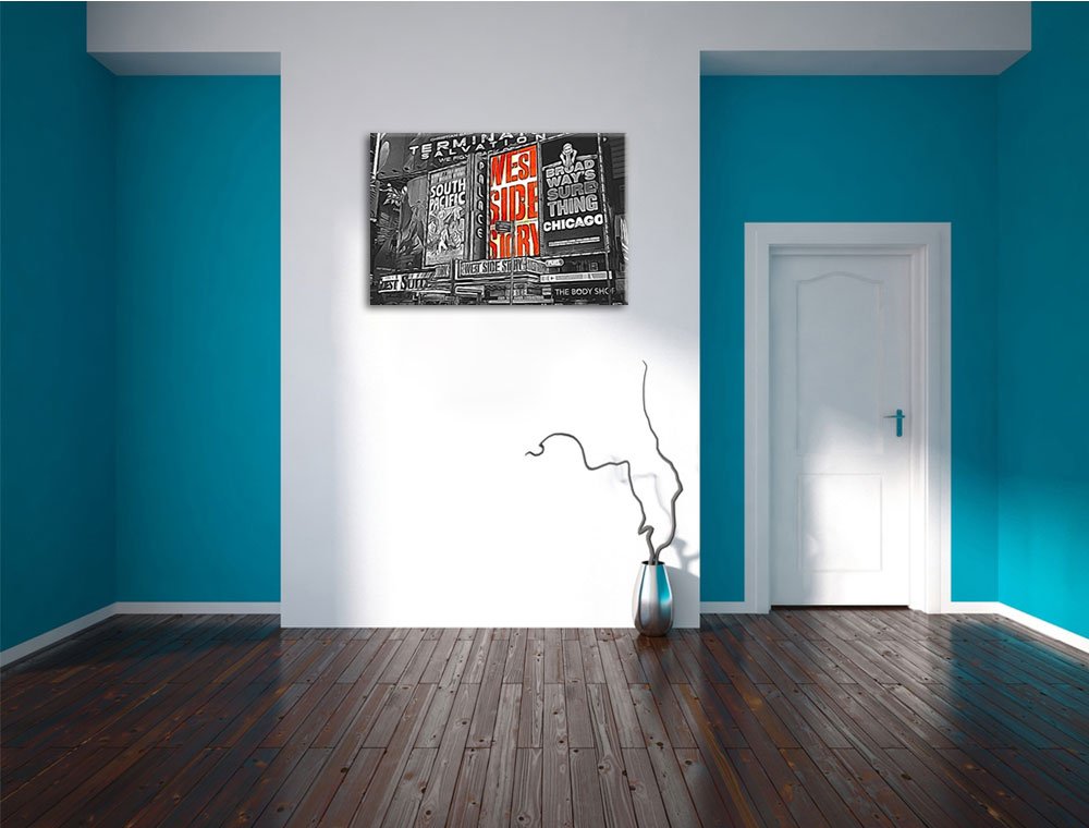 Programma della famosa Broadway Stampa su tela 120x80 cm artistica murale