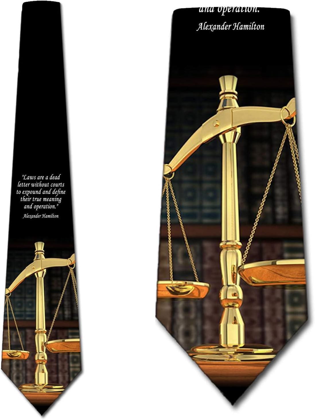 Three Rooker Lawyer Ties Mens Scales of Justice Necktie Law Tie