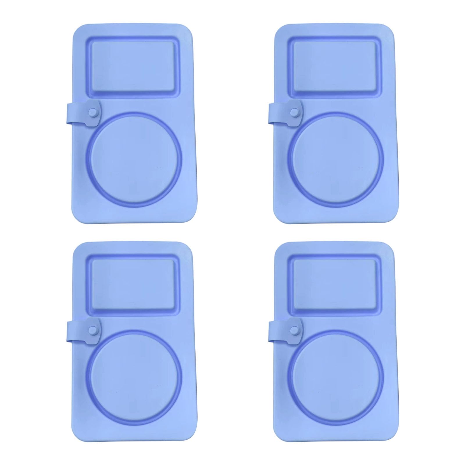 Buxuaaaa Foldable Silicone Duals Compartment Food Storage Container Leak Proof Lid Portable Seasoning Snacks Box Kitchen Organiser Silicone Snacks Container with Lid