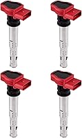 Vista 1 de MAS Paquetes de bobinas de encendido compatibles con Audi A3 A4 A5 A6 Q5 Q7 R8 RS4 TT y Volkswagen Golf Jetta GTI Passat CC Tiguan V4 V8 Reemplazo
