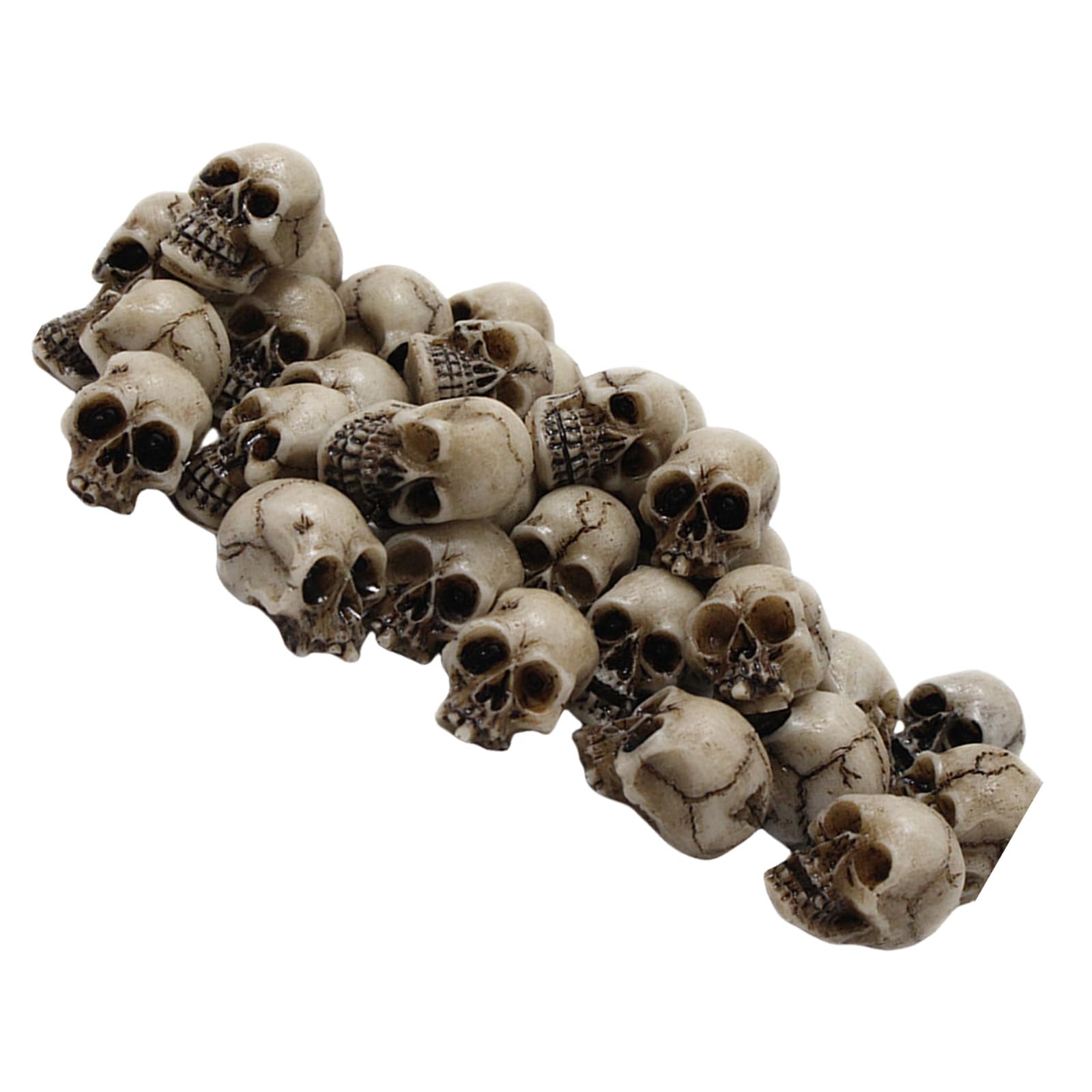 Halloween Skull Figurine Heavy Duty Resin Decoration Set Halloween Resin Skeleton Set for Home Arrangement