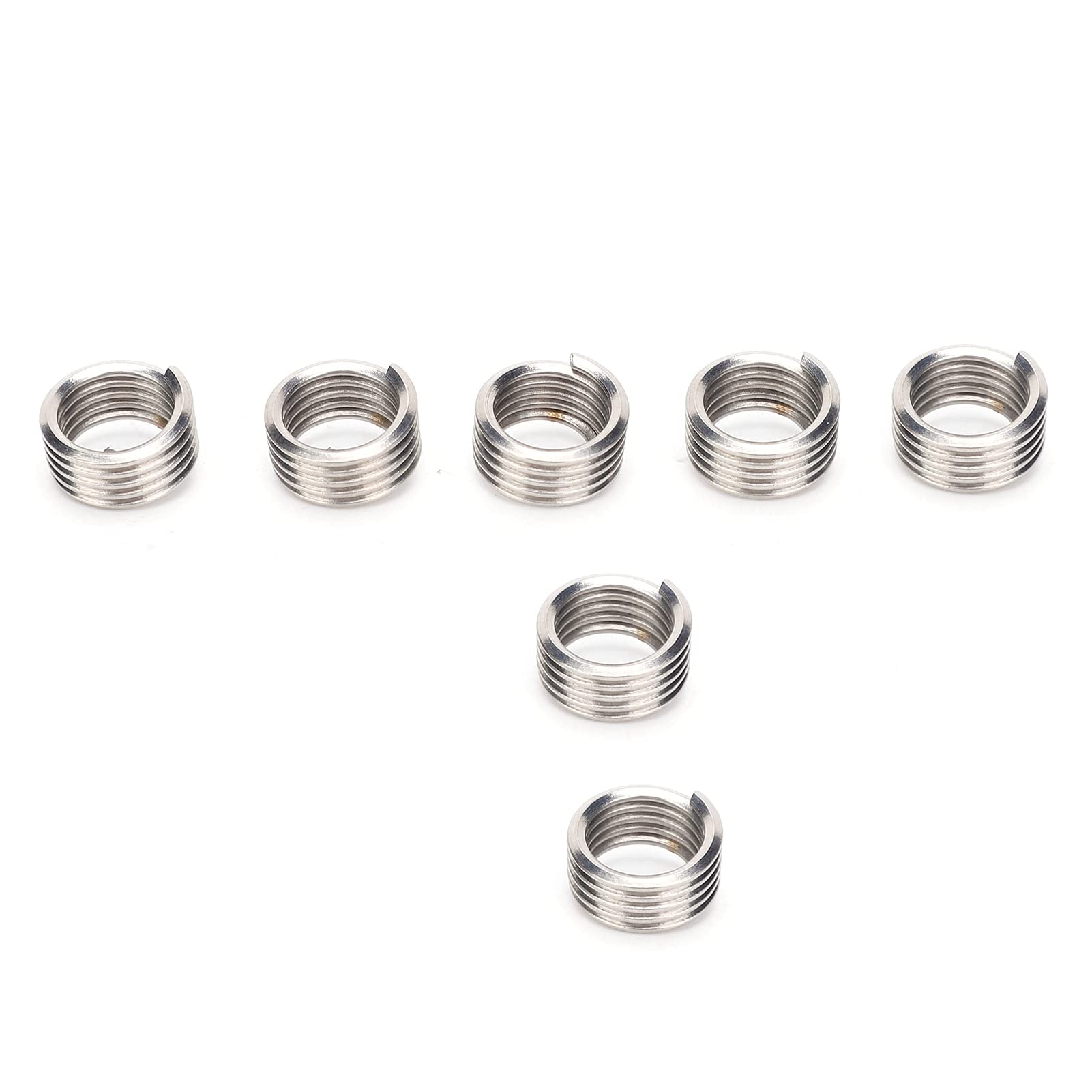 Fafeicy 100pcs Stainless Steel Thread Inserts Male Female Reducing Nut Repair Tool M3x0.5 (1D)