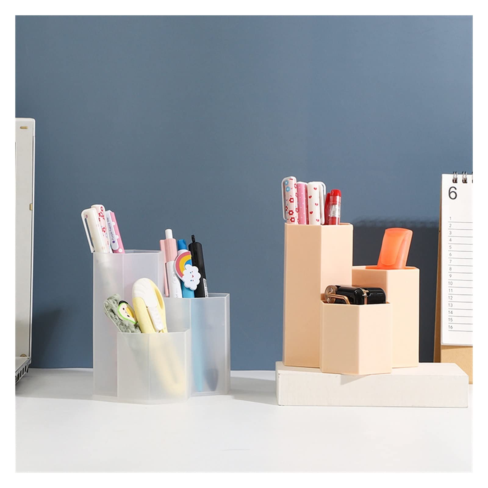 Stifteköcher Stiftbecher Schreibtisch-Stifthalter mit großer Kapazität, Bleistift, Make-up-Aufbewahrungsbox, Schreibtisch-Organizer, Ständer, Schule, Büromaterial, Schreibtisch-Set Stifteköcher Schrei