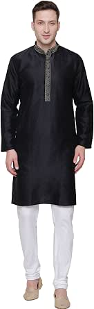 Men's Poly Silk Kurta Pajama Set for Weddings and Parties