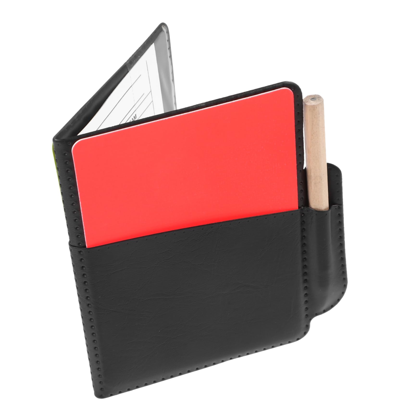 Mikikit Professional Soccer Referee Card Set Red Yellow Cards Portable Scorecard Wallet for Football Games