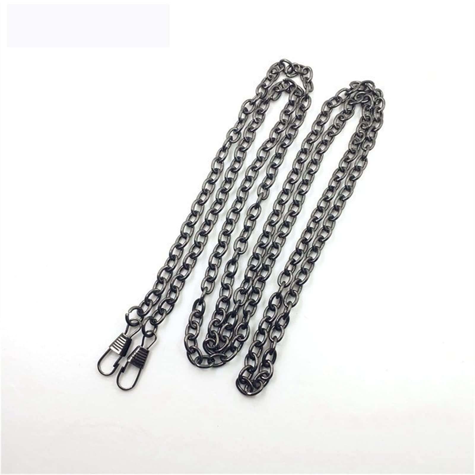 3 Pièces Chaîne De Sac à Main Sangle De Chaîne En Métal Chaîne De Sac à Bandoulière Chaîne De Remplacement En Métal Avec Boucles 120 * 0.95cm (Or, Argent, Noir