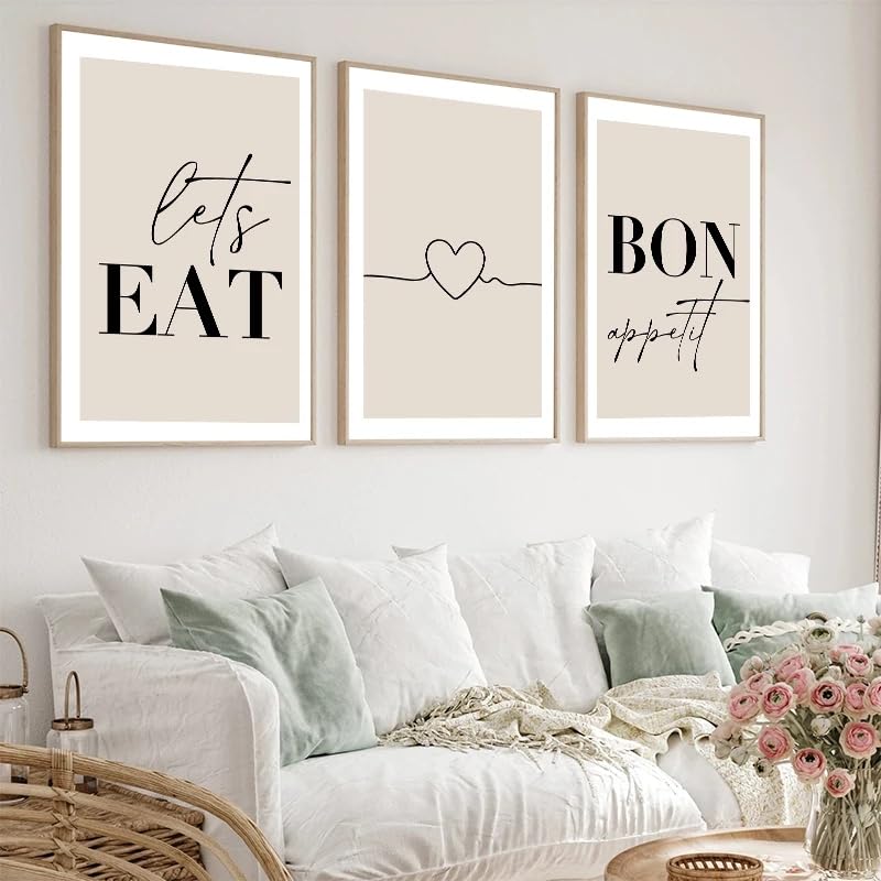 Affiche murale À table pour habiller un grand mur vide de cuisine