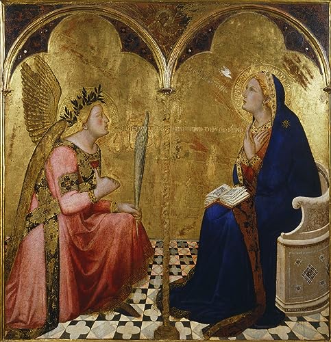 Image sur toile nordique L'Annonciation d'Ambrogio Lorenzetti pour chambre 60x90cm