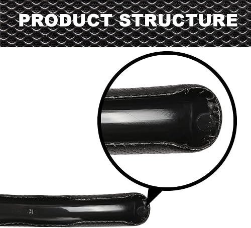 Miniatura 8 de Funda universal para volante de 15 pulgadas, funda antideslizante para volante de automóvil, 2 piezas, protector de agarre para volante compatible