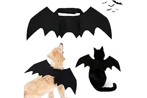 Dress Up Your Furry Friend with Our Enchanting Halloween Bat Wings (Large)