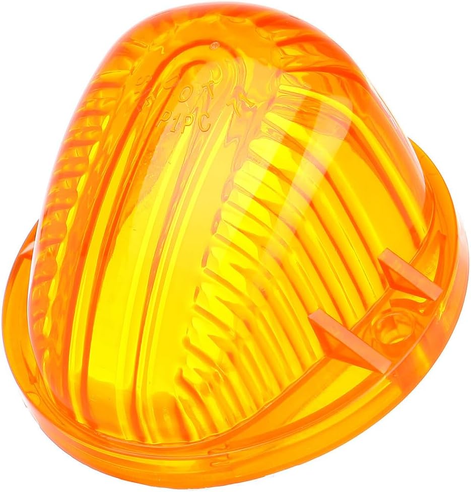 cciyu 5x AmberLen Round-Shape Cab Marker Cover Lens Wiring Pack For Chevy C10 1977-1986 For Chevy C10 Pickup 1973-1974 For Chevy C10 Suburban 1973-1986 For Chevy C20 1977-1986 For Chevy C20 Pickup