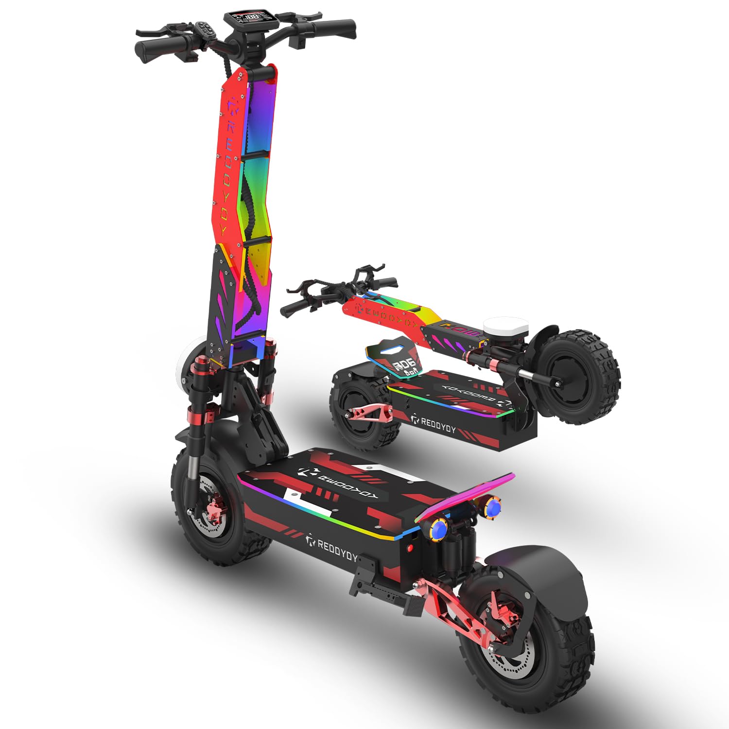 RD6 Pro Offroad Electric Scooter - 10000W Fastest Dual Motor 60 MPH High-Performance 13 Off Road Tires 75-Mile