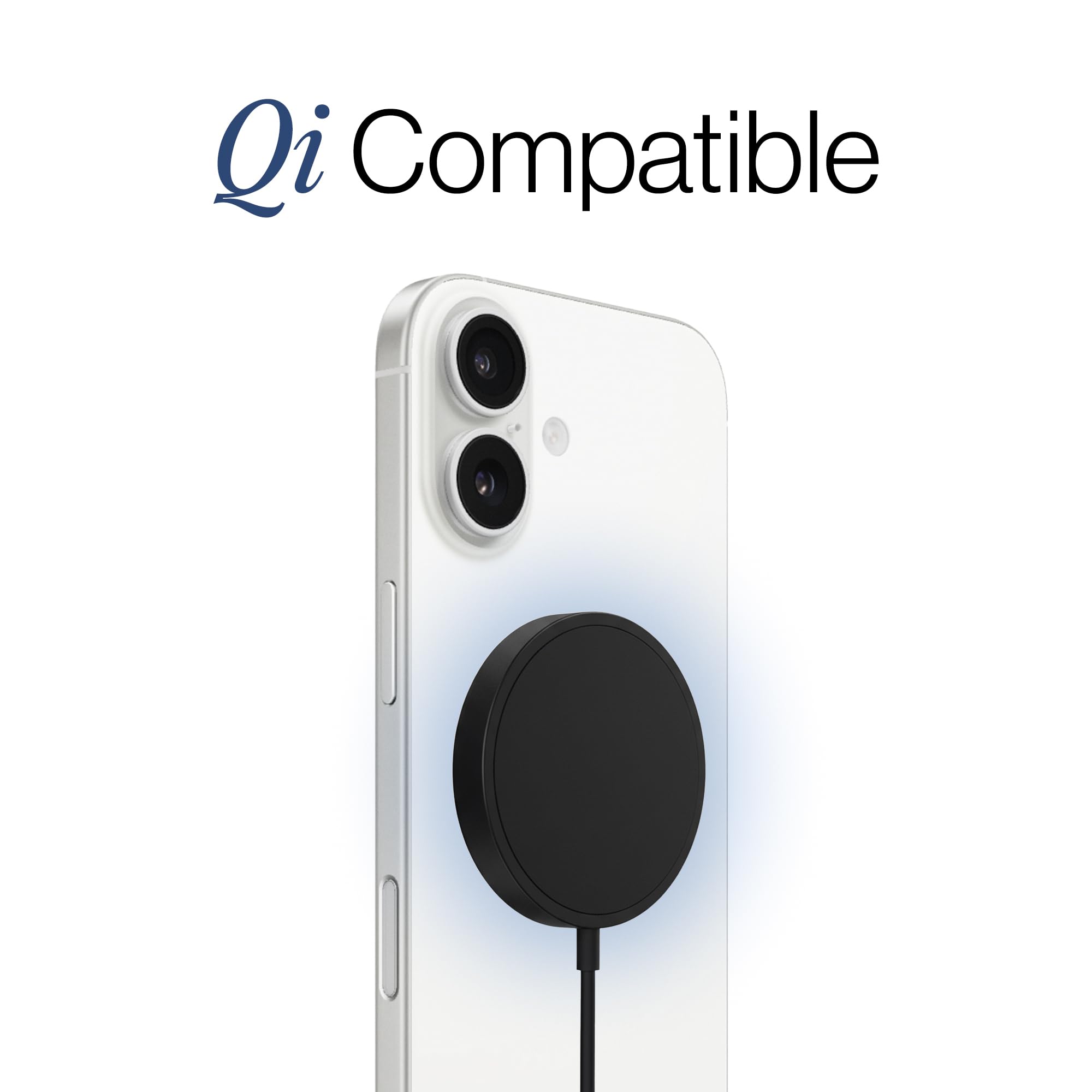 Caricabatterie wireless da 15 W Pad per schede di tracciamento QI Pad di ricarica rapida compatibile con auricolari iPhone Android Superficie antiscivolo Raffreddamento avanzato